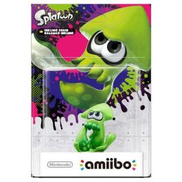 Nintendo amiibo Calamar entintado de Splatoon - Figura interactiva compatible con Nintendo Switch, 3DS y Wii U para desbloquear contenido.