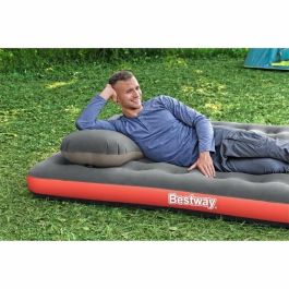 Bestway 67703 Colchón Hinchable Doble Roll & Relax para Camping 203x183x22 cm