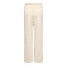 Pantalón Largo Deportivo Only Onlscarlett Wide Pant Swt Noos Beige Mujer