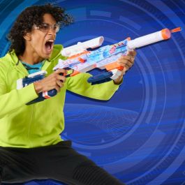 Nerf Load Out Artic Zerostriker Pistola de Juguete con 24 Dardos, Incluye Mira, Culata, Cañón y Bípode, para Niños +8 Años