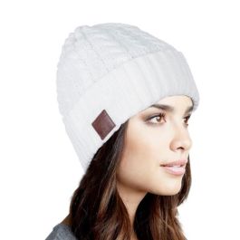 Phoenix BEANIEBT Gorro de Invierno con Auriculares Integrados Bluetooth y Micrófono Manos Libres Recargable