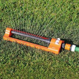 Edm Aspersor oscilante regulable 0°-180° sobre 250m², gris/naranja