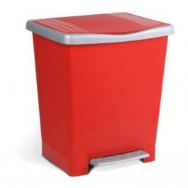 Tatay Cubo de Basura con Pedal Millenium de 25 Litros de Capacidad, Fabricado en Plástico, Color Rojo, Altura 42 cm Precio: 15.49999957. SKU: B14YTANWQ7