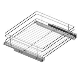 Menage Confort Sp16-19 Bandeja Multiuso Calha M300 H120 Extracción Total 30kg Acero Cromado con Guía Oculta para Módulo 500
