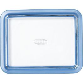 Pyrex PYR3426470296250 Juego de 3 Recipientes con Tapa de Vidrio Rectangular - Sin Plástico - 1,5 L