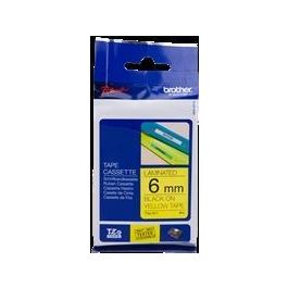 Brother Cinta Rotuladora Laminada Negro Sobre Amarillo 8Mx6 mm Precio: 10.78999955. SKU: B1HS235JC2