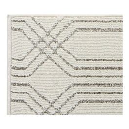 DKD Home Decor Alfombra Oriental Vancouver para Pasillo Crema Beige de Poliéster 900gsm, 240x60 cm