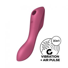 Vibrador Doble Estimulación Satisfyer CURVY TRINITY 3 Precio: 35.50000003. SKU: SLC-91932