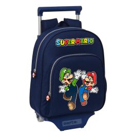 Mochila Escolar con Ruedas Super Mario Azul marino 28 x 34 x 10 cm Precio: 25.99000019. SKU: B18BQN27QK