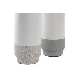 DKD Home Decor Lámpara Sobremesa Urban Bicolor Cerámica Cristal 10 x 26 x 10 cm (4 Unidades)