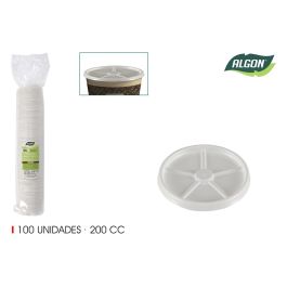 Set de 100 tapas para vasos de café 200 cc Algon (20 Cajas) Precio: 37.50000056. SKU: B1EREWANZM