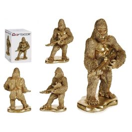 Giftdecor Figura Gorila Guitarra Dorado Resina 16 x 39 x 27 cm Decoración Hogar (Set de 3) Precio: 60.69000025. SKU: S3609540
