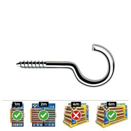 Celo Hembrilla Roscada Abierta Ø3.0 x 50 mm Zincado Caja 250 uds Din ha Precio: 13.50000025. SKU: S7903044