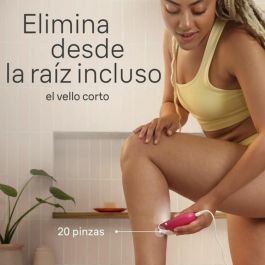 Braun Silk-épil 3 Depiladora Eléctrica para Mujer, 20 Pinzas MicroGrip, Luz Smartlight, Cabezal Masaje, Púrpura, Fabricada en Alemania