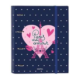 Carpeta de anillas Safta Paris Rosa Azul marino 27 x 32 x 3.5 cm Precio: 8.94999974. SKU: B15ZFNNWB5