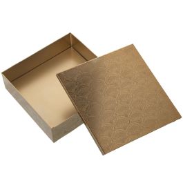 Caja Decorativa Alexandra House Living Multicolor Madera 19 x 6 x 19 cm