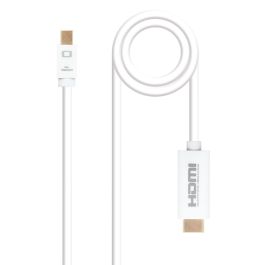 Nanocable 10.15.4002 Cable Mini DisplayPort a HDMI Macho/Macho 2m Blanco, Compatible 4K, DP 1.2a & HDMI 1.4b, Conectores Oro 24K Precio: 11.49999972. SKU: B1JGPZSGTG