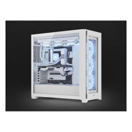 Corsair 5000X RGB QL Edition Caja Gaming Mid-Tower ATX Blanca con Iluminación RGB