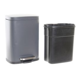 DKD Home Decor Papelera Básico Verde 15 x 29.5 x 21 cm Metal y PP