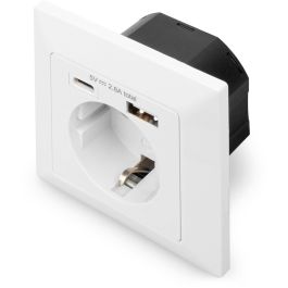 Digitus Enchufe de Seguridad empotrado USB Type-C y USB A Blanco 250V 50Hz Precio: 39.49999988. SKU: B1B82PJFHK