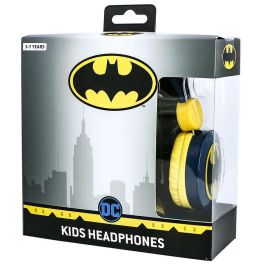 OTL Technologies Auriculares infantiles Batman DC Comics con volumen limitado 85dB y conector jack 3.5mm para niños 3-7 años