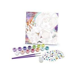 Coralia Lienzo Pinta por Números, Kit Manualidades para Niños y Adultos, Marco Pino, Pintura Acrílica, Edad 7+