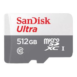 Sandisk Ultra 512GB MicroSDXC Clase 10 UHS-I 100 MB/s Blanco Gris Precio: 104.49999956. SKU: B13ATANZH7