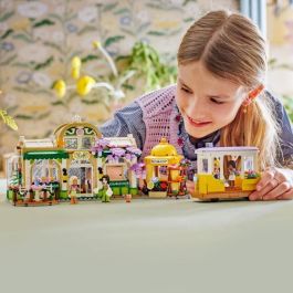 Lego Friends 42671 Cafetería y puesto de flores - Set de construcción para niñas de 9 años