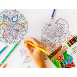 Alpino Set Mandalas Color Experience AL000250 Lápices y Libro para Colorear +3 Años