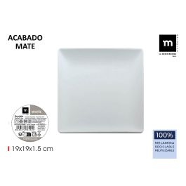 Bandeja Melamina Blanca 19x19x1.5 cm La Mediterrane - Inde (24 Unidades) Precio: 40.68999979. SKU: B14X6J26SL