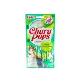 CHURU VET Churu Pops Atún con Pollo, Snack Cremoso para Gatos, 4 Sticks de 15g, 1 Bolsa Precio: 2.50000036. SKU: B132WV33M3