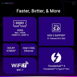 Asus ROG STRIX B860-F GAMING WiFi Placa base Intel B860 LGA 1851 (Socket V1) ATX