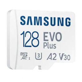 Samsung MB-MC128SA/EU Tarjeta Memoria microSDXC EVO Plus 128GB, 160MB/s, Clase 10 U3 A2 V30, con Adaptador SD para Móvil y Tablet