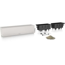 Lechuza 15707 Jardinera Balconera Color 80 Kit Completo Gris Claro 12 L