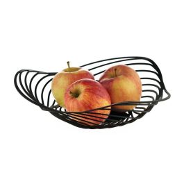 Alessi ACO02 B TRINITY Cesto de Acero y Resina Negro 26cm