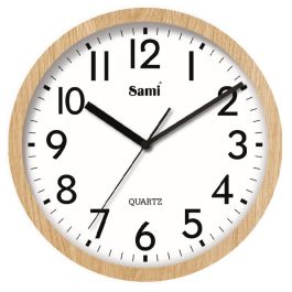 SAMI Reloj de Pared de Madera de Pino Redondo 30 cm HQ TAIWAN Precio: 11.858. SKU: B19AMK2MGP