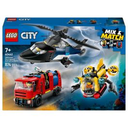 LEGO 60462 Helicóptero, Cami3n Bomberos Y Submarino Precio: 63.50000019. SKU: B16A4QDZ8C