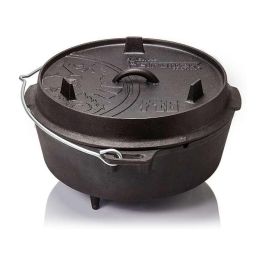 Petromax FT6 Feuertopf - Olla de Hierro Fundido para Horno, 5.7 Litros, Color Negro, 185 x 330 x 360 mm