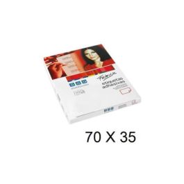 FABRISA Caja 100 Hojas Etiquetas Adhesivas Blancas 70x35mm IL.C. para Impresoras Láser, Inkjet y Copiadoras, Referencia 15303 Precio: 13.50000025. SKU: B12R7JFZXC