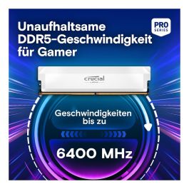 Crucial Pro 6000 Kit 64GB (2x32GB) DDR5 6000MHz CL40 con Disipador y XMP 3.0 para PC