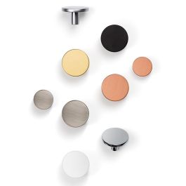 Viefe Pomo Como Cromo Brillo Ø26 para Muebles y Armarios