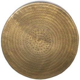 Taburete Alexandra House Living Dorado Metal 35 x 41 x 35 cm Tallado