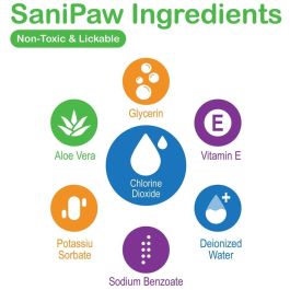 Pawz SaniPaw Spray Desinfectante y Limpiador de Patas para Perros 236ml - Elimina Bacterias, Olores, Mantiene Patas Sanas
