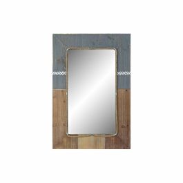 Espejo de pared DKD Home Decor Azul Blanco Natural 60 x 3,5 x 89,5 cm Precio: 73.68999946. SKU: S3021855