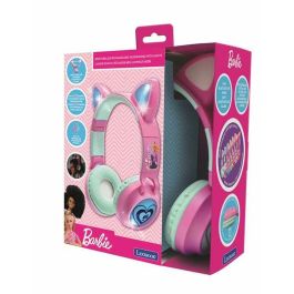 Barbie Auriculares Inalambricos Recargables con Luz y Orejas de Gato para Niños