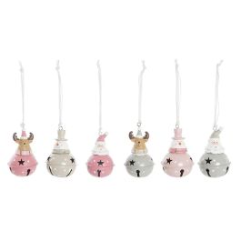 Decoracion Colgante Navidad Fantasia DKD Home Decor Rosa Marron 5 x 9 x 5 cm (6 Unidades) Precio: 10.50000006. SKU: B1J2D838AA