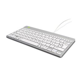R-Go Tools Ergonomic keyboard R-Go Compact Break, compact keyboard with break software, QWERTY (ES), wired, white