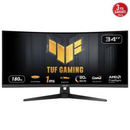Asus VG34VQ3B Monitor Gaming Curvo 34 Pulgadas 3440x1440 180Hz 1ms VA HDR 400 FreeSync Premium Precio: 356.58999959. SKU: B1JWYABEZ2