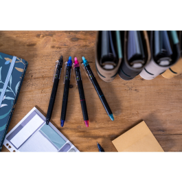 Pilot Bolígrafo Tinta Borrable Frixion Point Clicker 0.5 mm Azul (Set de 12) (Set de 12)