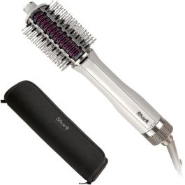 Shark FlexBrush - Cepillo de aire caliente 2 en 1 con peine cerámico, alisado sin encrespamiento, volumen y brillo, incluye funda resistente al calor